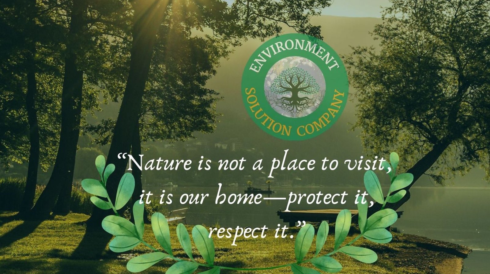 Green forest environment solution concept for sustainability and clean air