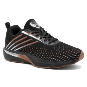 AMPOR Black Men’s Running Shoes.