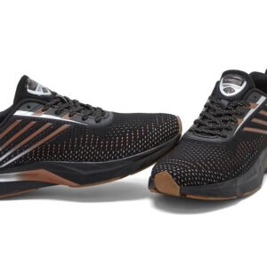 AMPOR Black Men’s Running Shoes.